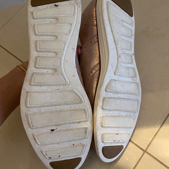 Cole Haan Original Grand Rose Gold Wingtip Oxfords Lightweight Size 8B RRP $180 - Picture 4 of 10